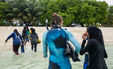 Blue Manta Women’s Rash Guard - Silhouette Edition